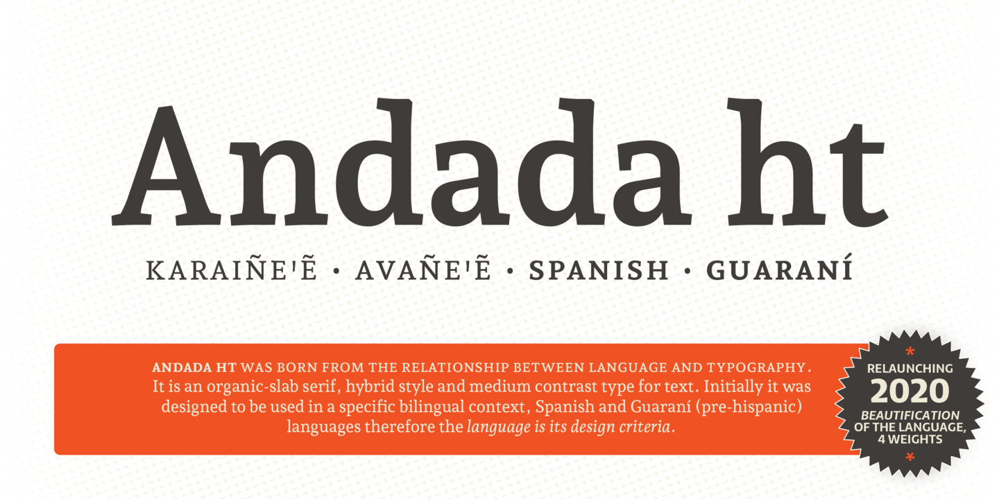 Andada ht Pro Font preview